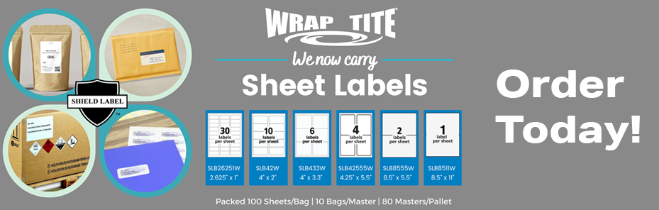 Wraptite introduces Sheet Labels - Order Online today!