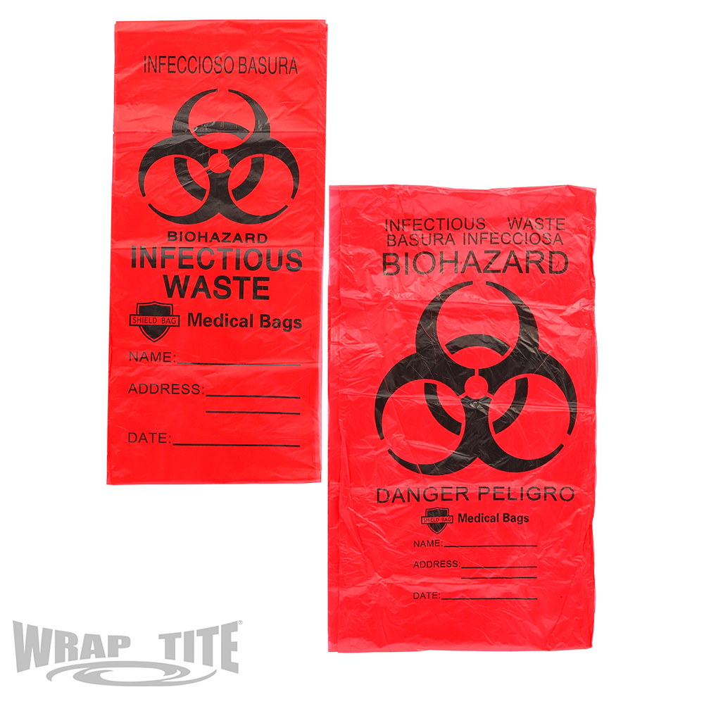 0.5 Mil HD Red Infectious Waste Liners